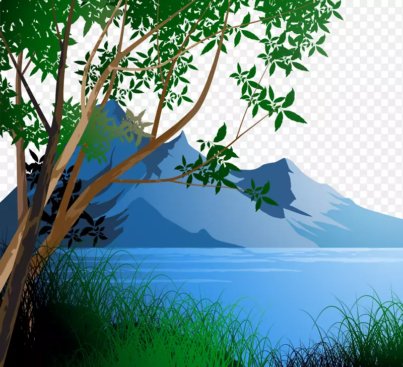 景观免费绘画插图.森林PNG图片素材下载_图片编号264385-PNG素材网