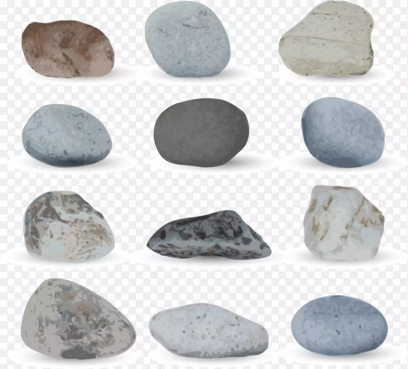 岩石卵石-卵石设计载体材料，