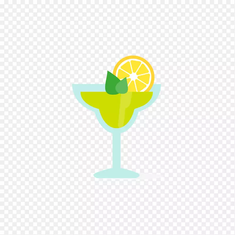 鸡尾酒装饰红色饮料绿色杯-蓝色杯中的绿色饮料
