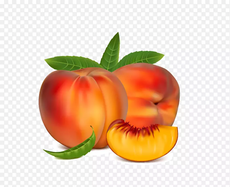 油桃不含水果剪贴画-桃子