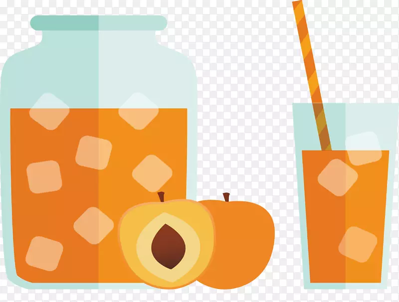 橙汁鸡尾酒橙汁饮料设计