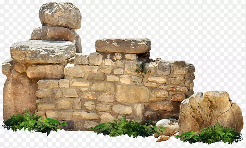 岩石石墙巨石材料