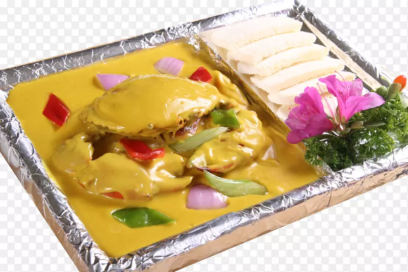 螃蟹泰国料理菜-美味的螃蟹食品