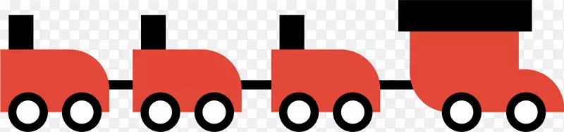 火车红色下载-红色卡通列车