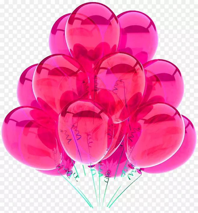 气球蓝色摄影图例-免费粉红气球