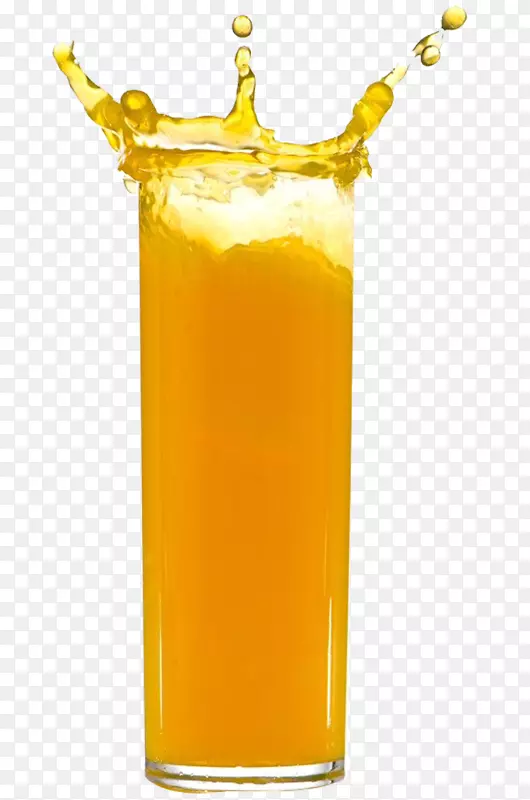橙汁喷溅果汁