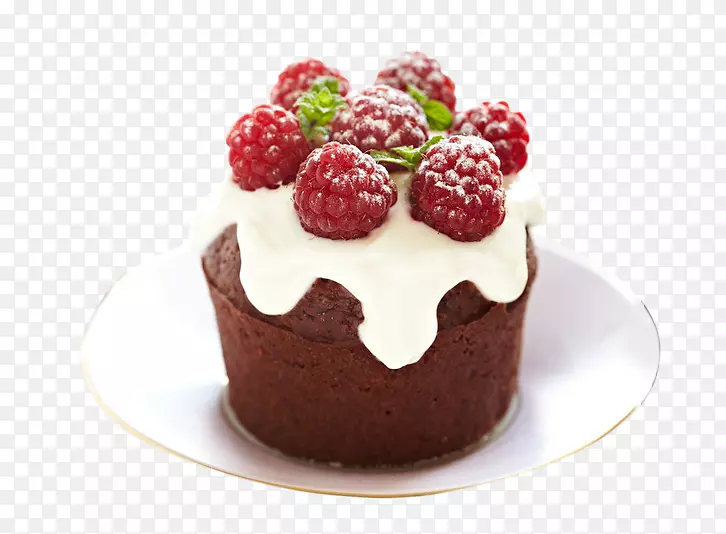 巧克力蛋糕纸杯蛋糕松饼红天鹅绒蛋糕巧克力布朗尼巧克力蛋糕盘上的巧克力蛋糕