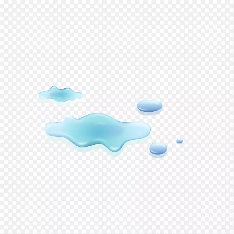 绿松石图案-蓝色水滴创意