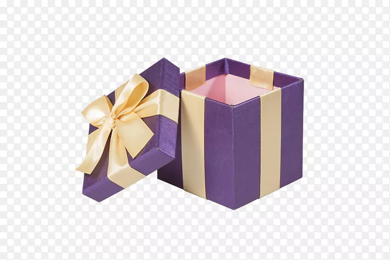 礼品盒紫色图标-紫色礼盒。