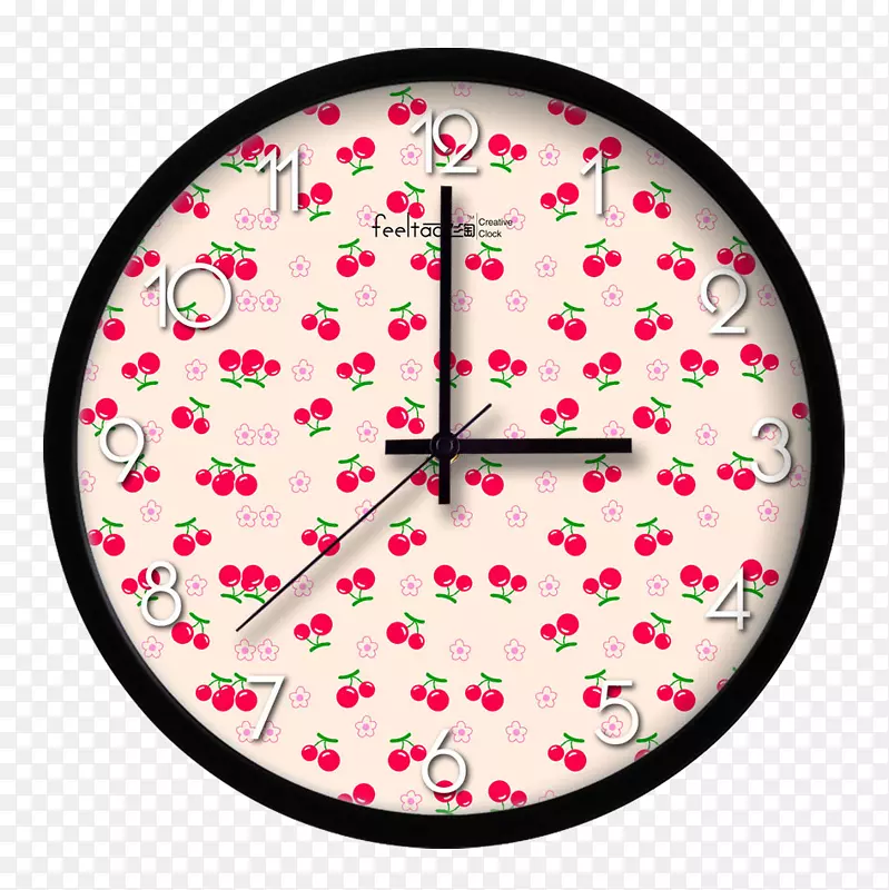 钟圆-樱花遮阳圆形壁钟