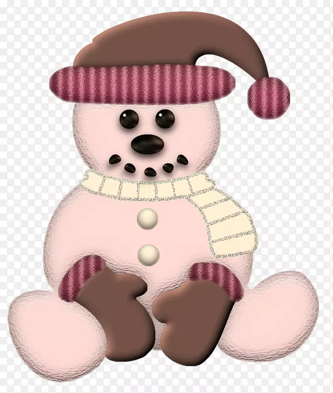 雪人圣诞剪贴画玩具熊