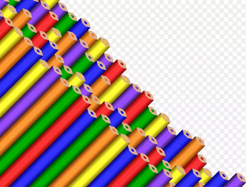 绘制彩色铅笔铅笔