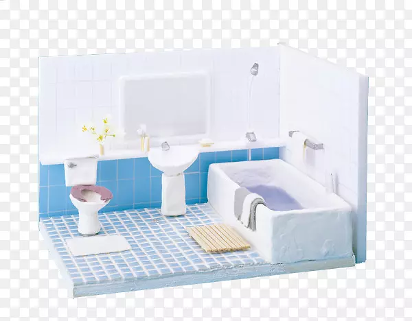 浴室淋浴房-儿童玩具屋模型