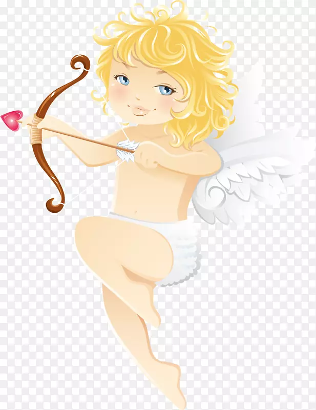 丘比特天使爱剪贴画-可爱的天使图片