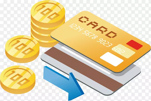 信用卡支付银行支票图标-信用卡硬币