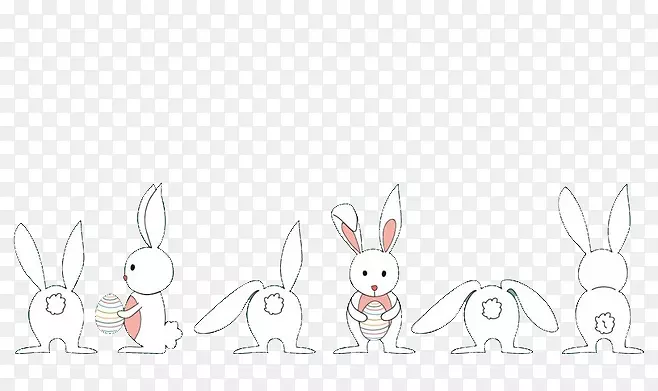 兔卡通画-卡通兔子