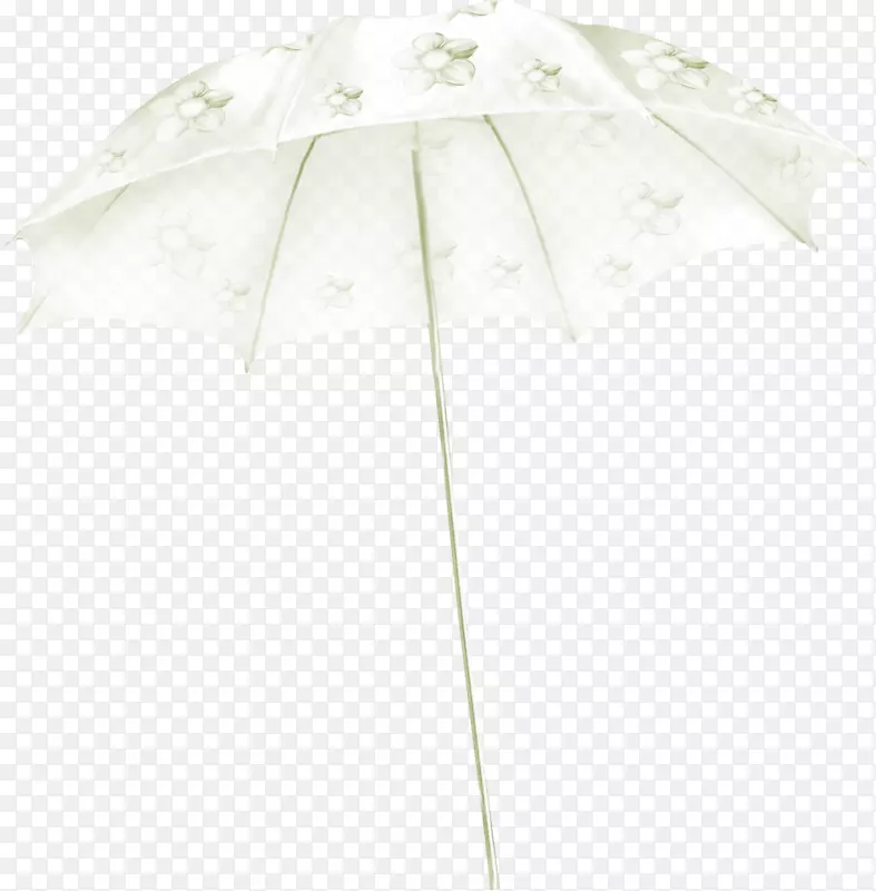 亚麻纺织自然历史图案-白色阳伞图