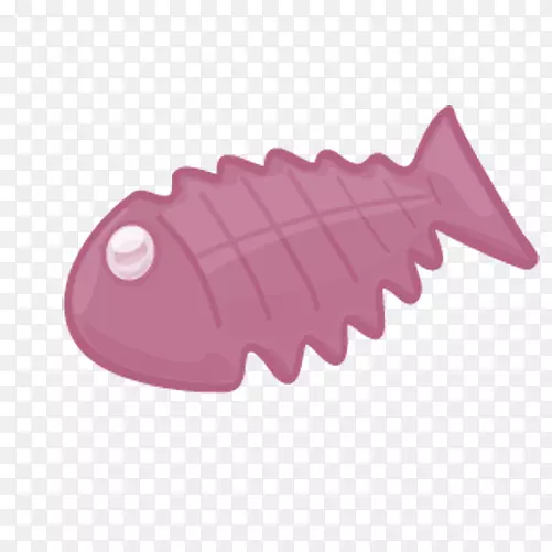 鱼骨图标-紫鱼骨玩具