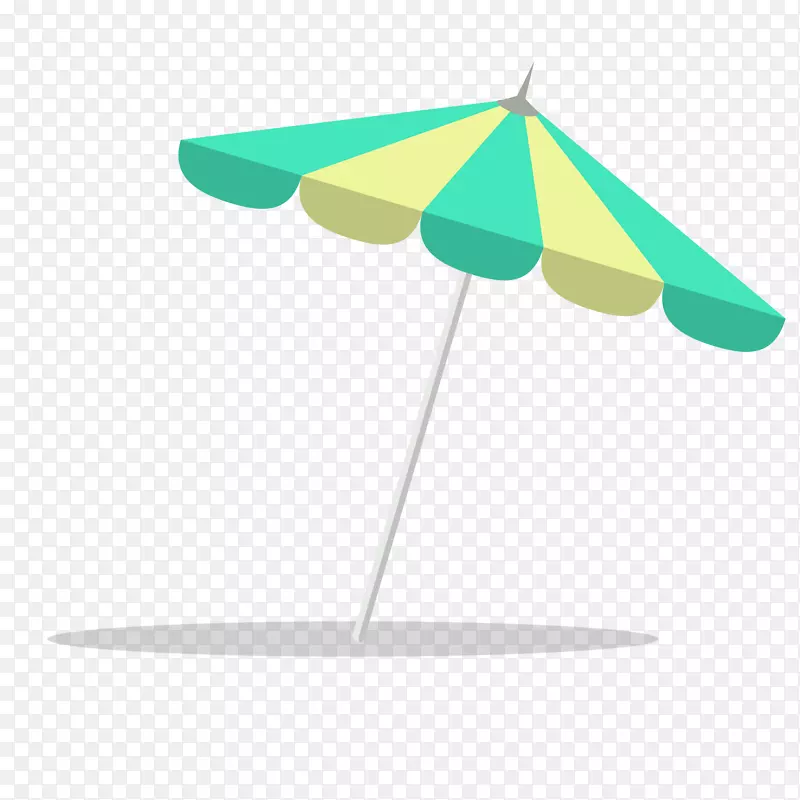 沙滩伞平设计-平伞