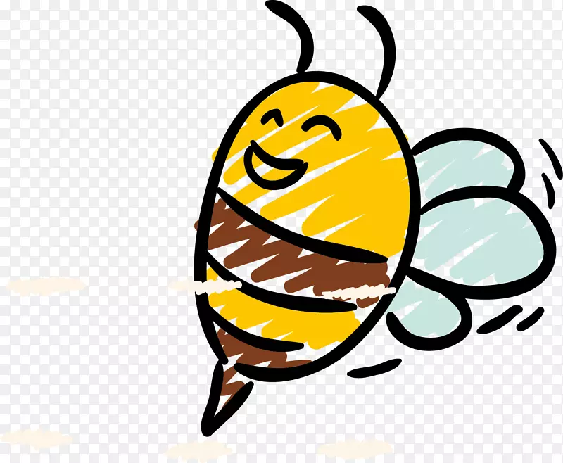 蜜蜂昆虫绘制蜜蜂