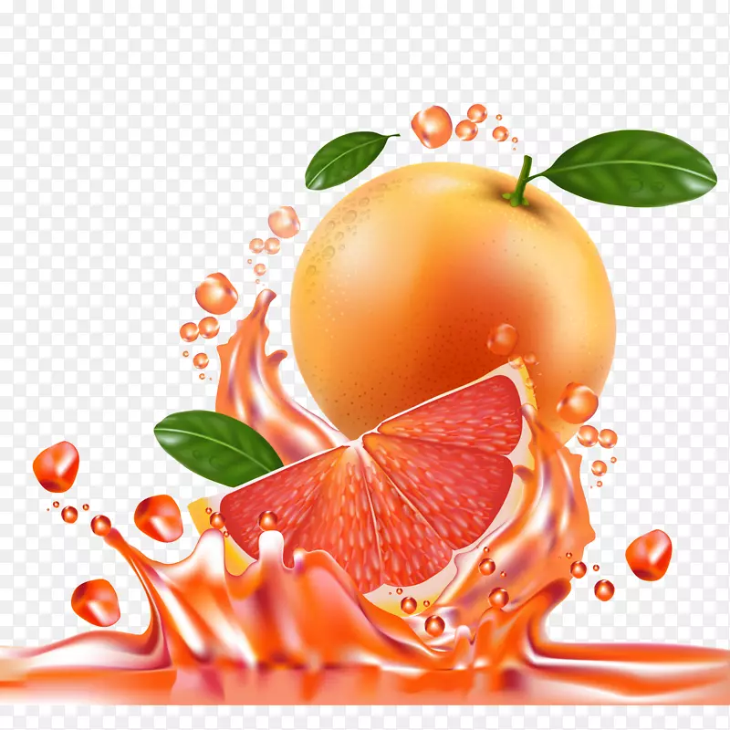 果汁绿茶饮料柚子.新鲜葡萄柚和果汁载体材料