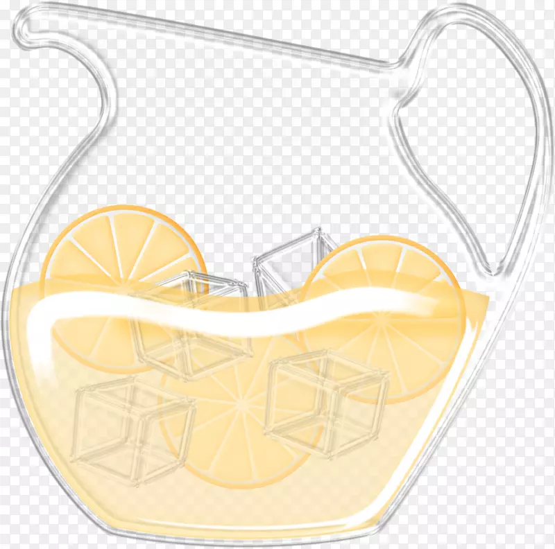 柠檬汁饮料剪辑艺术卡通果汁