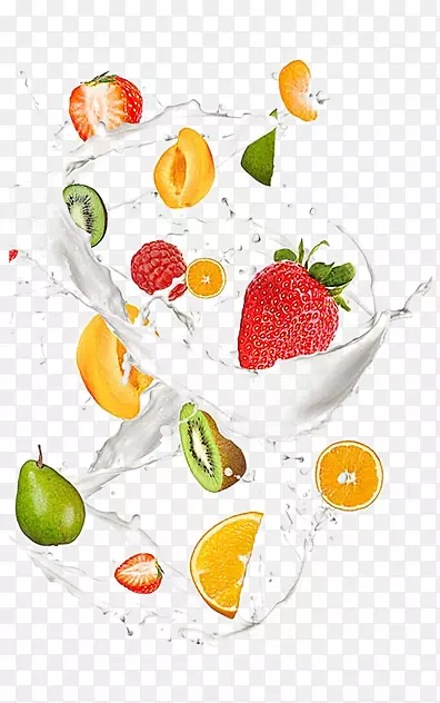 奶昔，杏仁奶，水果-水果奶，无素材图片