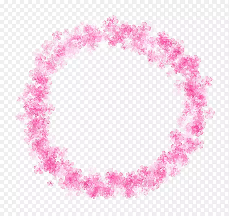 花环u5934u9970-漂亮的粉红色奇幻花环
