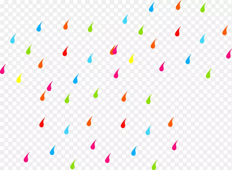 角型彩色雨滴