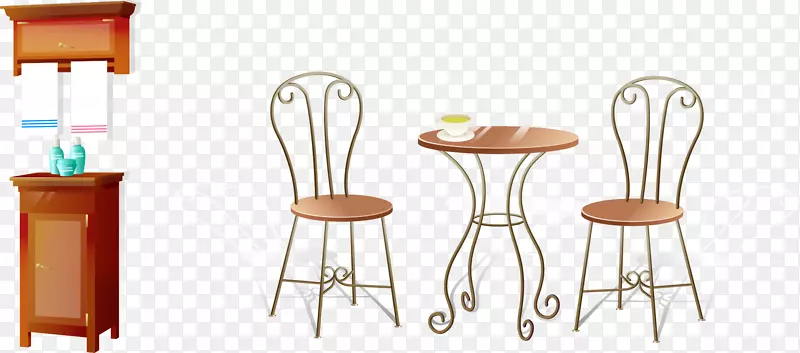 桌子吧凳子家具椅子.桌子和椅子png元素