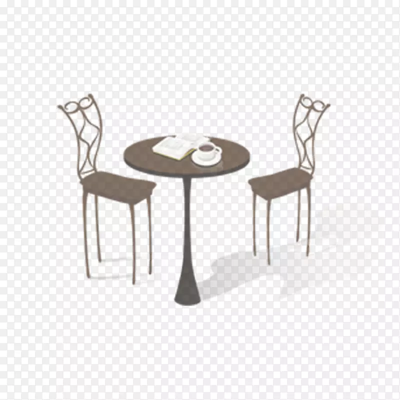 桌上咖啡自助餐咖啡椅桌椅装饰图案