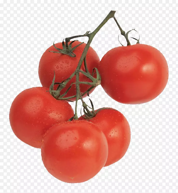 番茄汁樱桃番茄蔬菜成熟食品-一束美味的西红柿