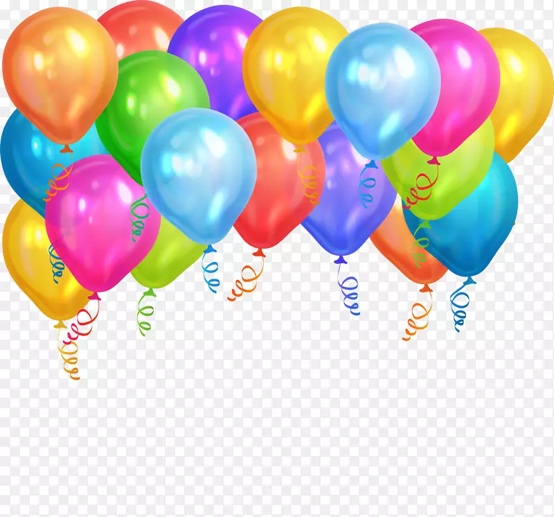 气球节剪贴画-彩色气球