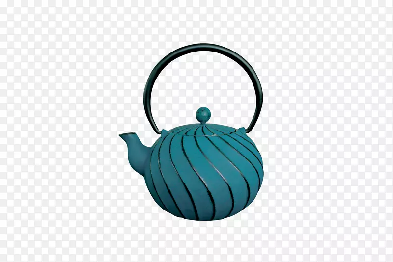 茶壶铸铁绿色中式复古壶