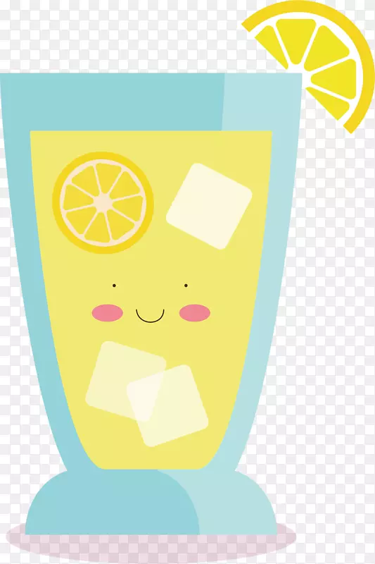 果汁柠檬汁饮料图.卡通柠檬饮料