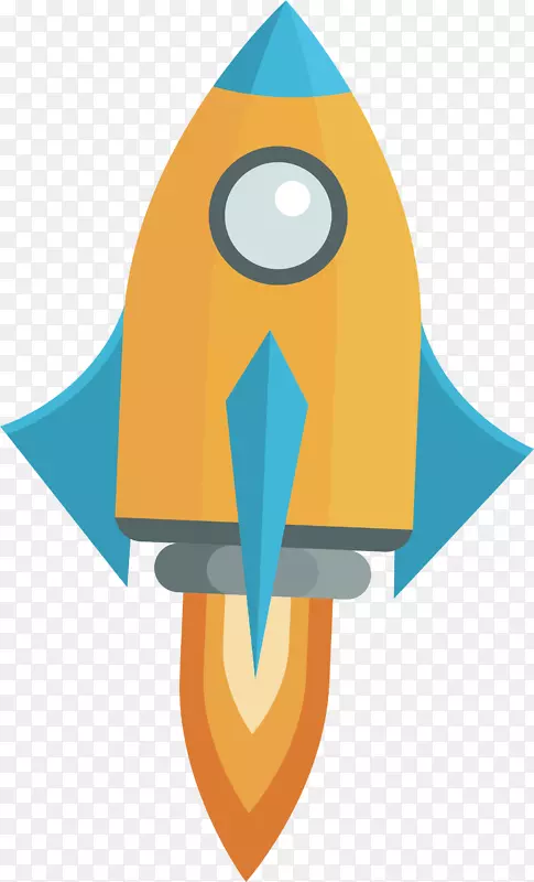火箭飞行剪贴画-一种向上飞的火箭