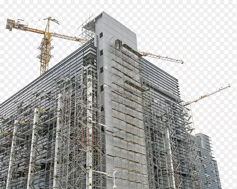建筑工程建筑立面摄影.高层建筑的城市建设