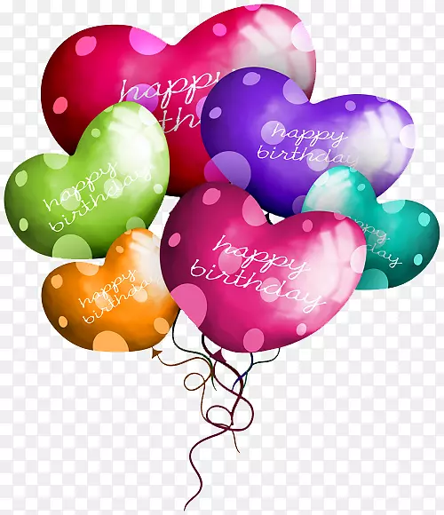 祝你生日快乐气球剪辑艺术生日气球