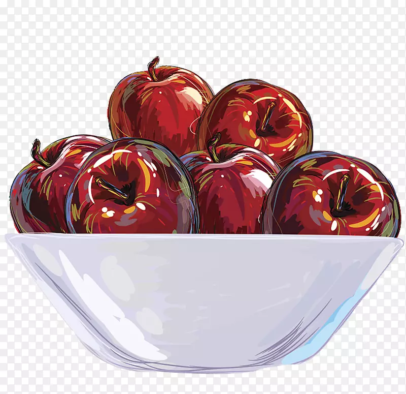 水果苹果碗图-一个苹果