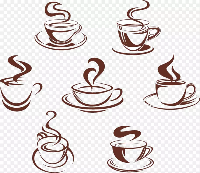 咖啡咖啡厅咖啡手绘卡通咖啡厅标志
