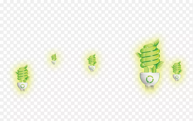 绿色图案-绿色灯泡