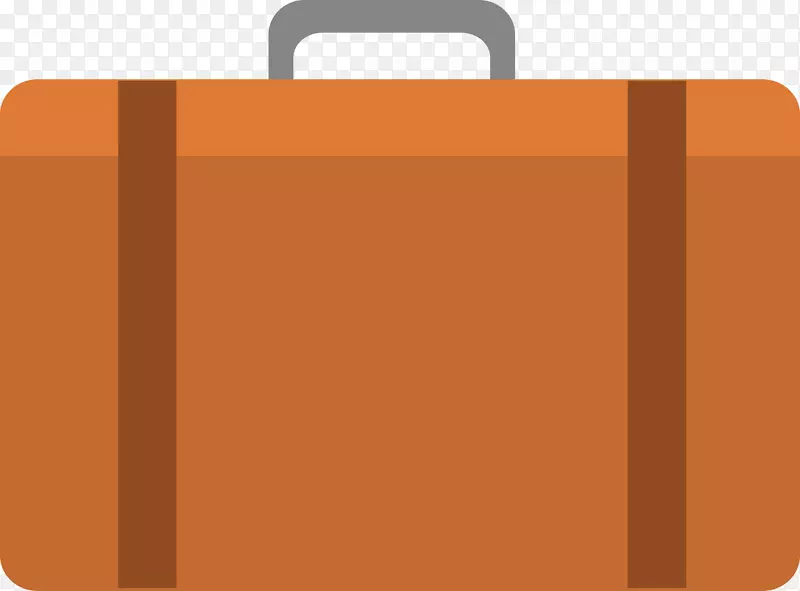 手提箱矩形-橙色卡通盒图
