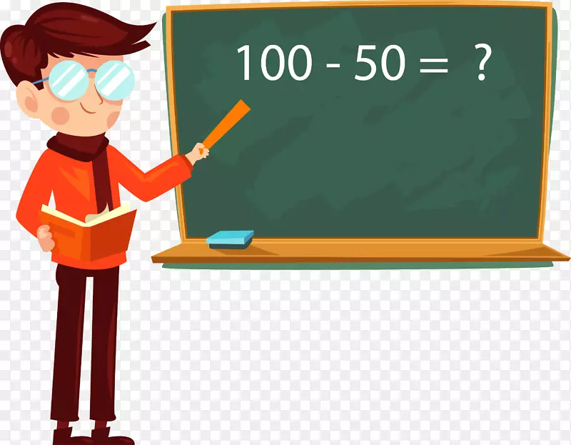 学生教师日班-卡通数学教师PNG图片素材下载_图片编号272699-PNG素材网