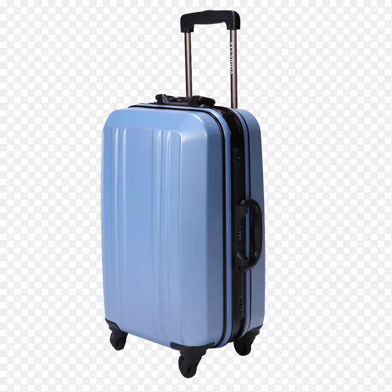 手提箱旅行手推车蓝色-浅蓝色行李箱