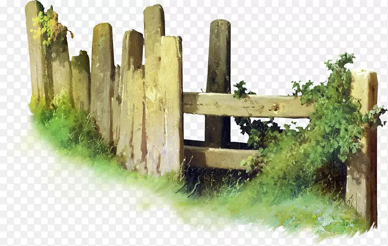 篱笆夹艺术-栏杆草