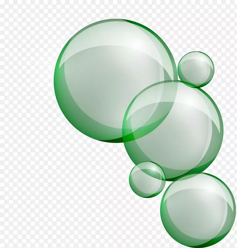 绿新鲜气泡