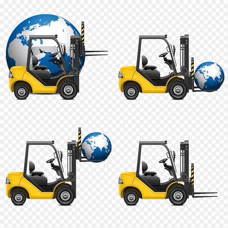 物流货运货物图标-叉车全球图标图像