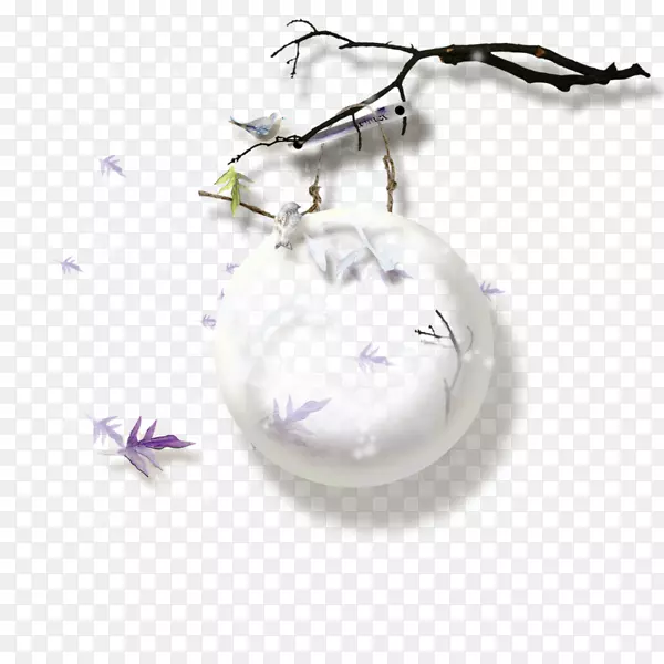 圣诞新年剪贴画-浮动球