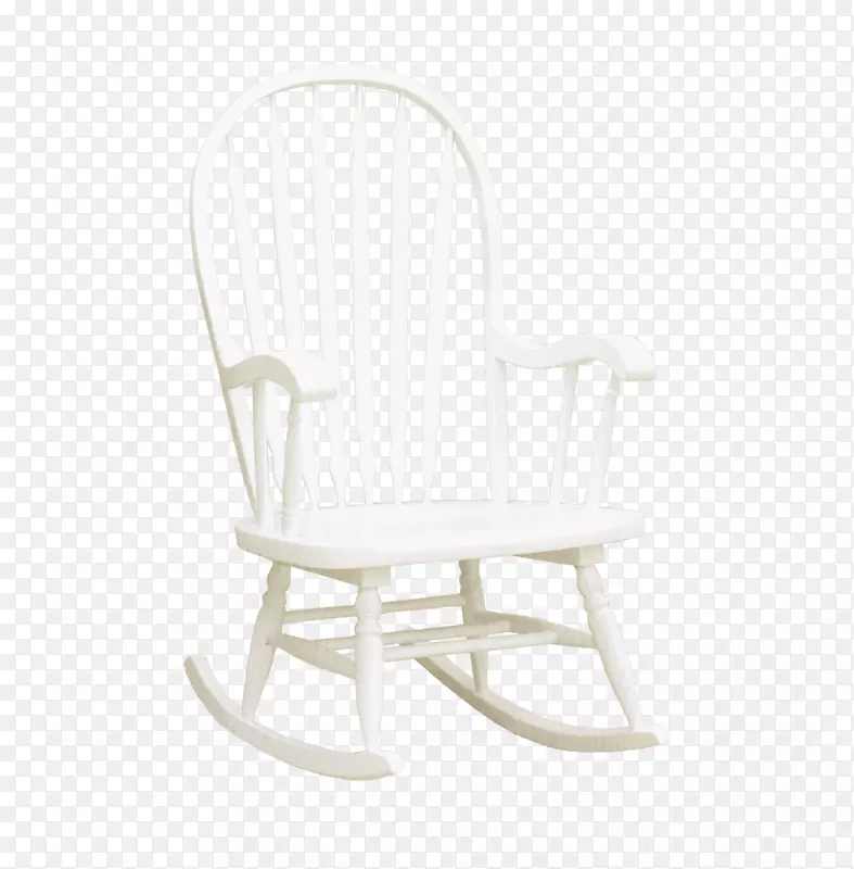 摇椅木家具-漂亮的白色木椅