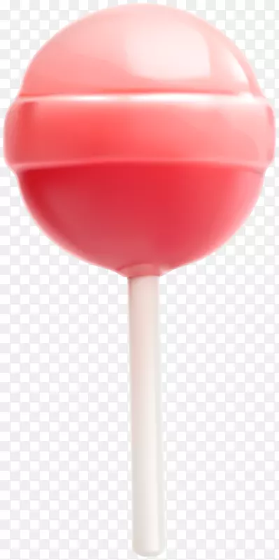 棒棒糖水彩画食品手绘红色棒棒糖